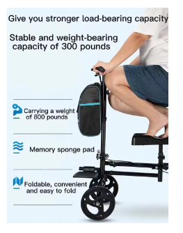 Medical Leg Knee Walker Aid Crutch Scooter Knee Leg Walking Orthopedic Armpit with Leg Rest For Fracture Broken Leg Amputation 5 Medical Leg Knee Walker Aid Crutch Scooter Knee Leg Walking Orthopedic Armpit with Leg Rest For Fracture Broken Leg Amputation - Image 5