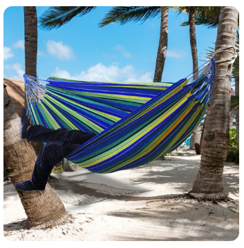 Outdoor Convenient Portable Canvas Hammock No Stand Multi-functional Practical Camping Sleep Swing Hanging Bed Garden Furniture 4 Outdoor Convenient Portable Canvas Hammock No Stand Multi-functional Practical Camping Sleep Swing Hanging Bed Garden Furniture - Image 4