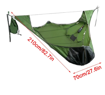 Yard Hammock Outdoor Swing Camping Hammock Survival Sleeping Bag with Mosquito Anti-Mosquito Anti-Insect Portable Hammocks 5 Yard Hammock Outdoor Swing Camping Hammock Survival Sleeping Bag with Mosquito Anti-Mosquito Anti-Insect Portable Hammocks - Image 5