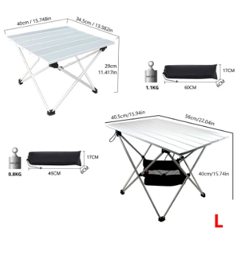 Ultralight Aluminum Camp Table, Portable Folding Camping Table with Carry Bag for Outdoor, Fishing & Picnic 5 Ultralight Aluminum Camp Table, Portable Folding Camping Table with Carry Bag for Outdoor, Fishing & Picnic - Image 5