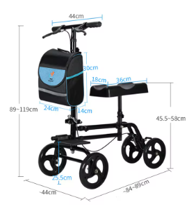 Medical Leg Knee Walker Aid Crutch Scooter Knee Leg Walking Orthopedic Armpit with Leg Rest For Fracture Broken Leg Amputation 6 Medical Leg Knee Walker Aid Crutch Scooter Knee Leg Walking Orthopedic Armpit with Leg Rest For Fracture Broken Leg Amputation - Image 6