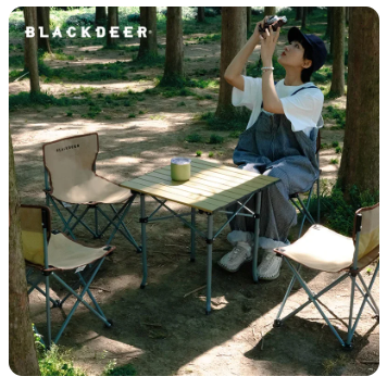 4 pcs Chair and 1 pcs Table Outdoor Aluminum Alloy Folding Table and Chair Set Camping Picnic Portable Supplies 5 4 pcs Chair and 1 pcs Table Outdoor Aluminum Alloy Folding Table and Chair Set Camping Picnic Portable Supplies - Image 5