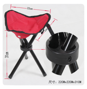 Picnic Outdoor Camping Portable Folding Chair Iron Foldable Three-Legged Stool Seat Hiking Tools Leisure Fishing Accessories 7 Picnic Outdoor Camping Portable Folding Chair Iron Foldable Three-Legged Stool Seat Hiking Tools Leisure Fishing Accessories - Image 7