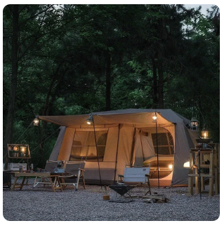13㎡ Outdoor Camping Two-Bedroom 5-8 People Family Tent Village 13 Automatic Tent Outdoor House Free Shelter 6 13㎡ Outdoor Camping Two-Bedroom 5-8 People Family Tent Village 13 Automatic Tent Outdoor House Free Shelter - Image 6