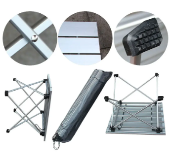 Ultralight Aluminum Camp Table, Portable Folding Camping Table with Carry Bag for Outdoor, Fishing & Picnic 8 Ultralight Aluminum Camp Table, Portable Folding Camping Table with Carry Bag for Outdoor, Fishing & Picnic - Image 8