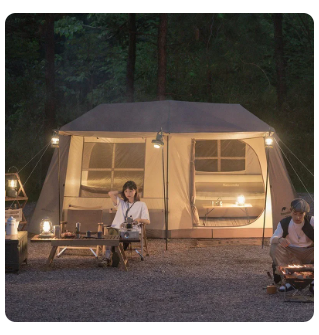 13㎡ Outdoor Camping Two-Bedroom 5-8 People Family Tent Village 13 Automatic Tent Outdoor House Free Shelter 7 13㎡ Outdoor Camping Two-Bedroom 5-8 People Family Tent Village 13 Automatic Tent Outdoor House Free Shelter - Image 7