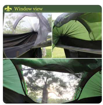 Multi-Functional Insect Net Waterproof Windproof Ultralight Parachute Hammock Aerial Tent Portable Outdoor Camping 270x140cm 9 Multi-Functional Insect Net Waterproof Windproof Ultralight Parachute Hammock Aerial Tent Portable Outdoor Camping 270x140cm - Image 9