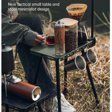 Outdoor Camping Portable Folding Stool Dual-Purpose Small Table With Storage Bag, Ultra Light and Retractable Folding Table