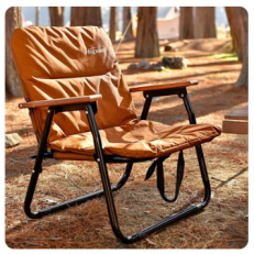 Camping Chair Portable Folding Kermit Chair Wool Cushion Travel Wood Chair Outdoor Picnic Relax Fishing Chair Sofa Cushion