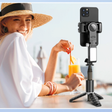 360 Rotation Following Shooting Mode Gimbal Stabilizer Selfie Stick Tripod Gimbal For iPhone Phone Smartphone Live Photography