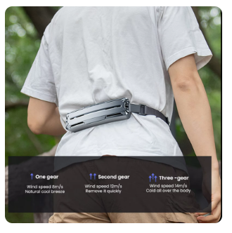 Can Wear Waist Fan Outdoor Sports Portable Air Conditioner Waist Hanging Fan USB Waist Belt Air Cooler Ice Cold Cooling Fan 5 Can Wear Waist Fan Outdoor Sports Portable Air Conditioner Waist Hanging Fan USB Waist Belt Air Cooler Ice Cold Cooling Fan - Image 5