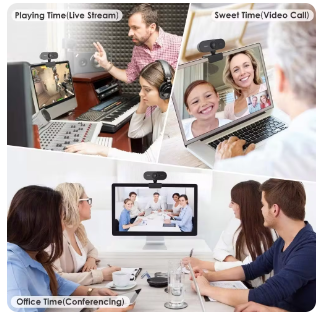 Webcam with Microphone HD 1080P Web Camera Autofocus USB Computer Camera for Streaming/ Video Call/Conference Smart Cam 6 Webcam with Microphone HD 1080P Web Camera Autofocus USB Computer Camera for Streaming/ Video Call/Conference Smart Cam - Image 6